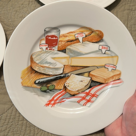ALPAC Set of 6 French Cheese Hors D’oeuvres Plates - Picture 6 of 11